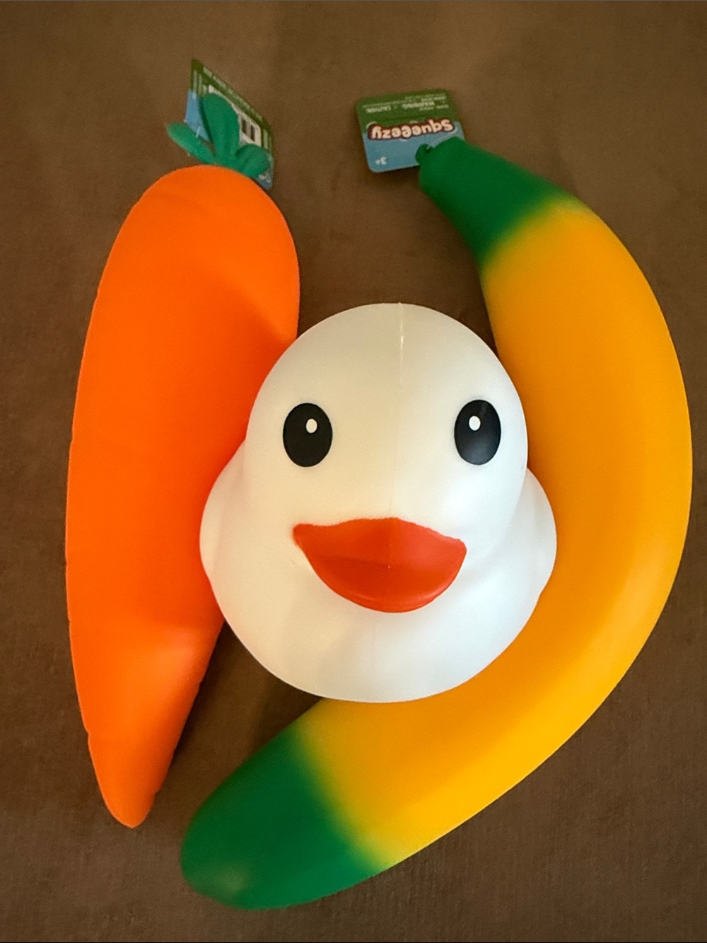 Sunny Days Squeezy Banana, Jumbo Duck & Carrot